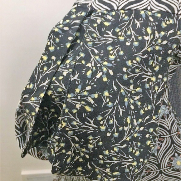 Free People XS Multi-colored Long Sleeve Blouse - Picture 7 of 7